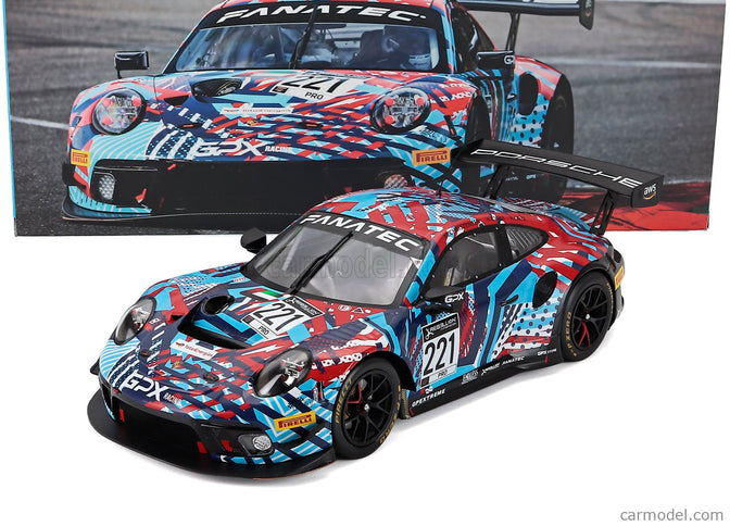 Porsche 911 991-2 GT3 R Team Gpx Martini Racing N°221 Test Days 24h Spa 2022 Richard Lietz - Michael Christensen - Kevin Estre 1:18 IXO Models rôzne farby