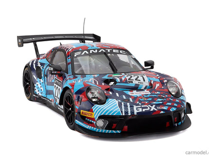Porsche 911 991-2 GT3 R Team Gpx Martini Racing N°221 Test Days 24h Spa 2022 Richard Lietz - Michael Christensen - Kevin Estre 1:18 IXO Models rôzne farby