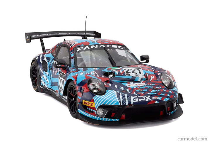 Porsche 911 991-2 GT3 R Team Gpx Martini Racing N°221 Test Days 24h Spa 2022 Richard Lietz - Michael Christensen - Kevin Estre 1:18 IXO Models rôzne farby