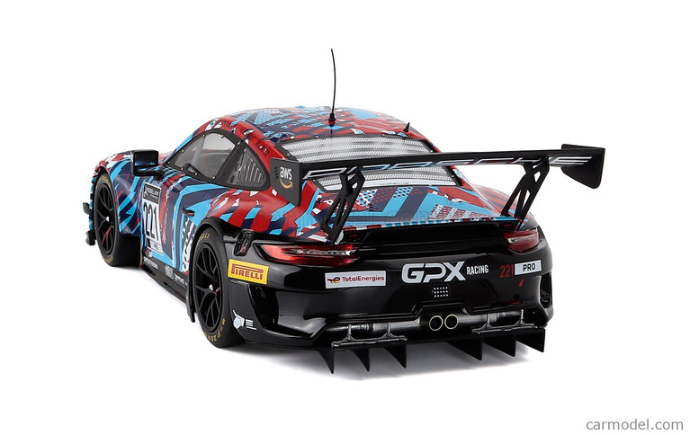 Porsche 911 991-2 GT3 R Team Gpx Martini Racing N°221 Test Days 24h Spa 2022 Richard Lietz - Michael Christensen - Kevin Estre 1:18 IXO Models rôzne farby