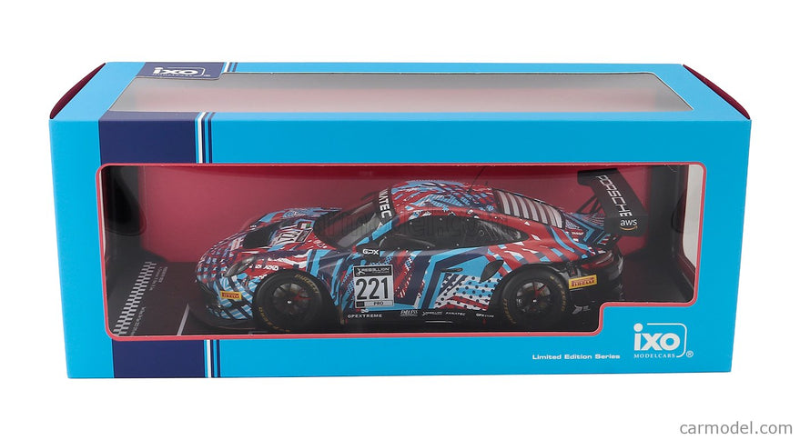 Porsche 911 991-2 GT3 R Team Gpx Martini Racing N°221 Test Days 24h Spa 2022 Richard Lietz - Michael Christensen - Kevin Estre 1:18 IXO Models rôzne farby