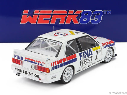 BMW 3-SERIES M3 (E30) Team Fina Motorsport N°2 Víťaz 24h Nurburgring 1992 Johnny Cecotto - Christian Danner - Marc Duez - Jean Michel Martin 1:18 Werk83 biela