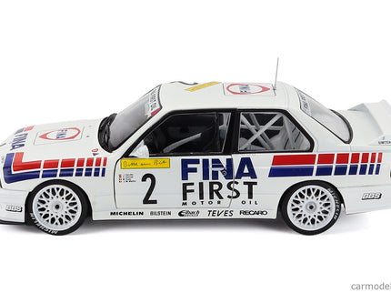 BMW 3-SERIES M3 (E30) Team Fina Motorsport N°2 Víťaz 24h Nurburgring 1992 Johnny Cecotto - Christian Danner - Marc Duez - Jean Michel Martin 1:18 Werk83 biela