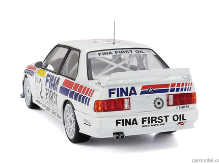 BMW 3-SERIES M3 (E30) Team Fina Motorsport N°2 Víťaz 24h Nurburgring 1992 Johnny Cecotto - Christian Danner - Marc Duez - Jean Michel Martin 1:18 Werk83 biela