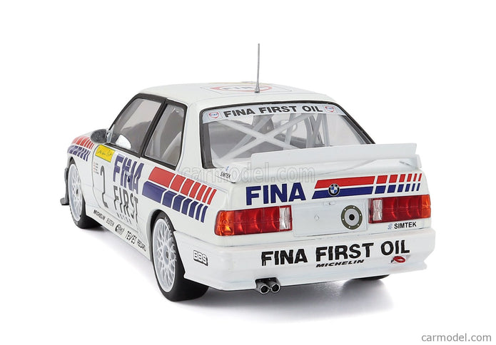 BMW 3-SERIES M3 (E30) Team Fina Motorsport N°2 Víťaz 24h Nurburgring 1992 Johnny Cecotto - Christian Danner - Marc Duez - Jean Michel Martin 1:18 Werk83 biela