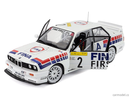BMW 3-SERIES M3 (E30) Team Fina Motorsport N°2 Víťaz 24h Nurburgring 1992 Johnny Cecotto - Christian Danner - Marc Duez - Jean Michel Martin 1:18 Werk83 biela
