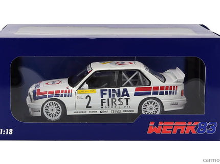 BMW 3-SERIES M3 (E30) Team Fina Motorsport N°2 Víťaz 24h Nurburgring 1992 Johnny Cecotto - Christian Danner - Marc Duez - Jean Michel Martin 1:18 Werk83 biela