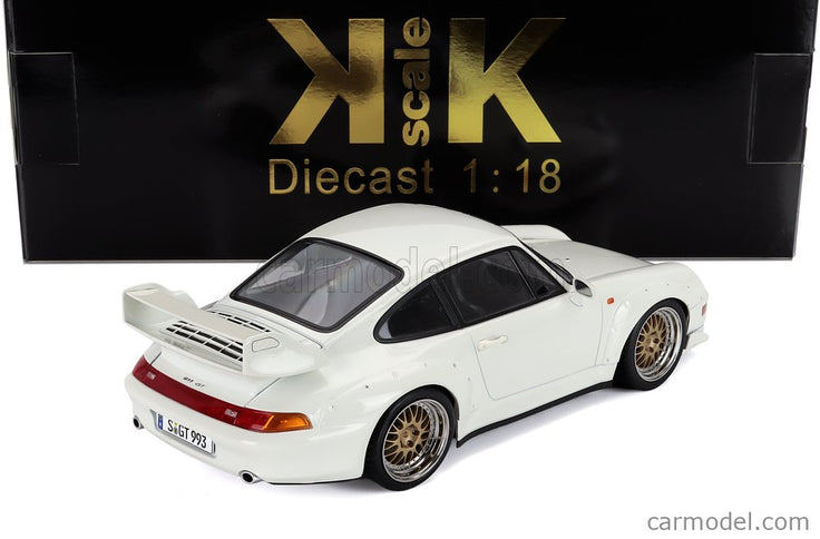 Porsche 911 993 GT2 Coupe 1996 - Cerchi Bbs - Bbs Disky 1:18 KK Scale biela