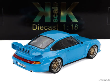 Porsche 911 993 GT2 Coupe 1996 - Cerchi Bbs - Bbs Disky 1:18 KK Scale svetlomodrá