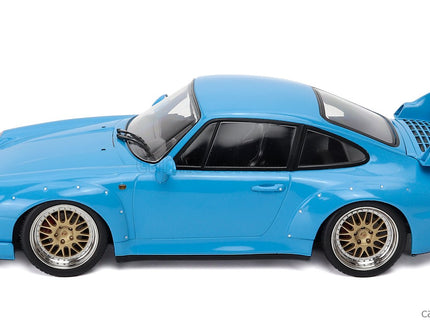 Porsche 911 993 GT2 Coupe 1996 - Cerchi Bbs - Bbs Disky 1:18 KK Scale svetlomodrá