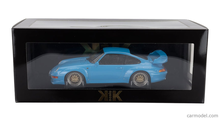 Porsche 911 993 GT2 Coupe 1996 - Cerchi Bbs - Bbs Disky 1:18 KK Scale svetlomodrá