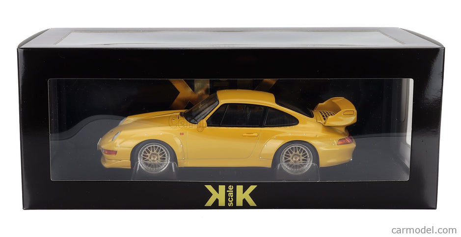 Porsche 911 993 GT2 Coupe 1996 - Cerchi Bbs - Bbs Disky 1:18 KK Scale žltá