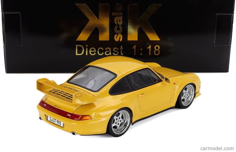 Porsche 911 993 GT2 Coupe 1996 - Cerchi Speedline - Speedline Disky 1:18 KK Scale žltá