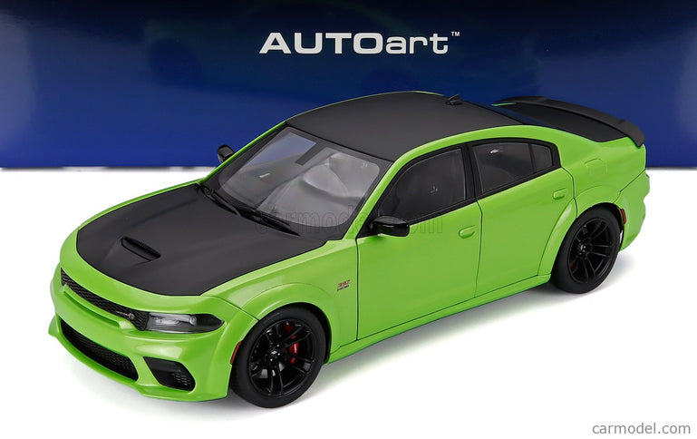 Dodge Charger Scat Pack Widebody Coupe 2023 1:18 AUTOart Sub Lime