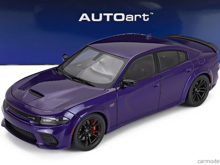Dodge Charger Scat Pack Widebody Coupe 2023 1:18 AUTOart fialová