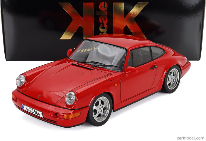 Porsche 911 964 RS Coupe 1992 - Cerchi Speedline - Speedline Disky 1:12 KK Scale červená