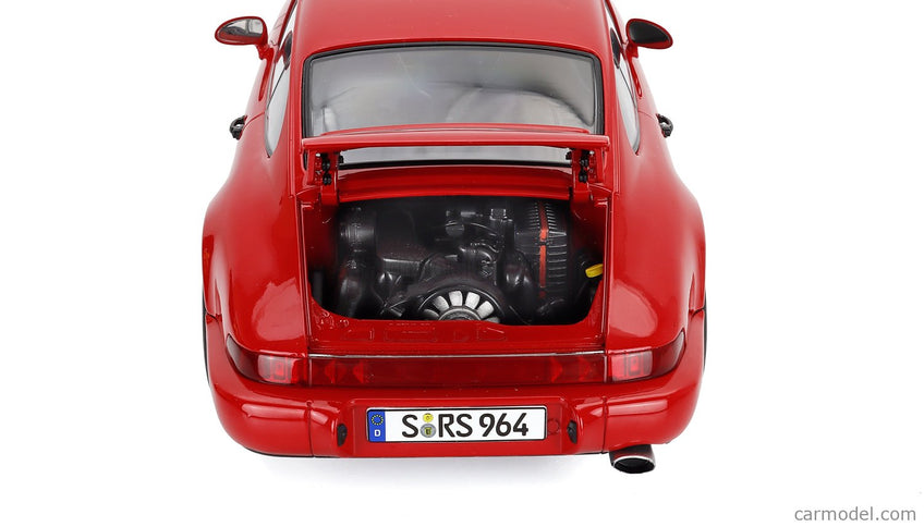 Porsche 911 964 RS Coupe 1992 - Cerchi Speedline - Speedline Disky 1:12 KK Scale červená