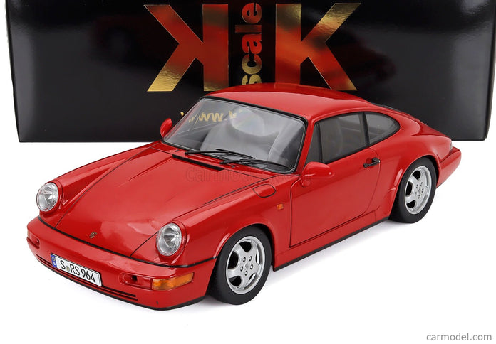 Porsche 911 964 RS Coupe 1992 - Cerchi Cup - Cup Disky 1:12 KK Scale červená