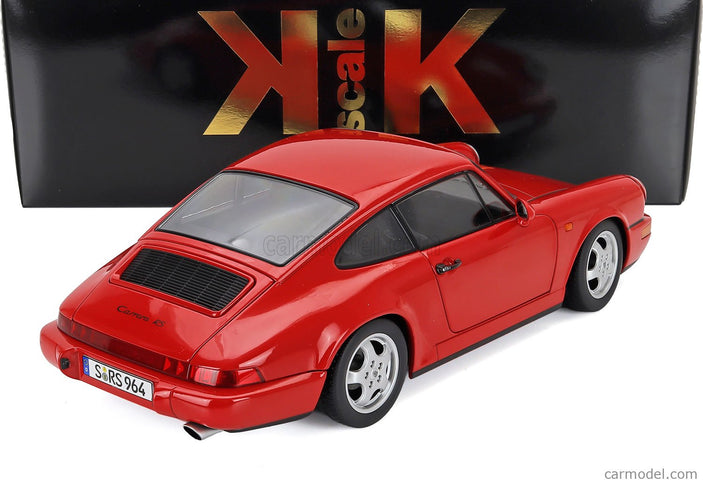 Porsche 911 964 RS Coupe 1992 - Cerchi Cup - Cup Disky 1:12 KK Scale červená
