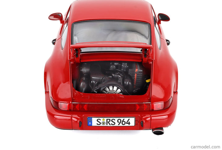 Porsche 911 964 RS Coupe 1992 - Cerchi Cup - Cup Disky 1:12 KK Scale červená