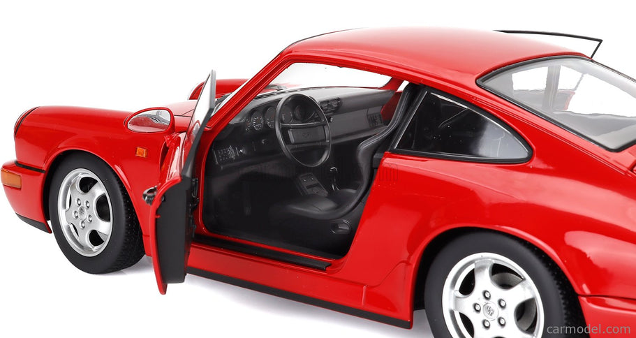 Porsche 911 964 RS Coupe 1992 - Cerchi Cup - Cup Disky 1:12 KK Scale červená