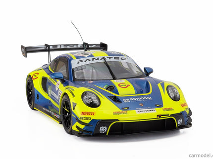 Porsche 911 992 GT3 R 4.2L Team Rutronik Racing N°96 24h Spa 2024 Julien Andlauer - Sven Muller - Patric Niederhauser 1:18 IXO Models žltá modrá