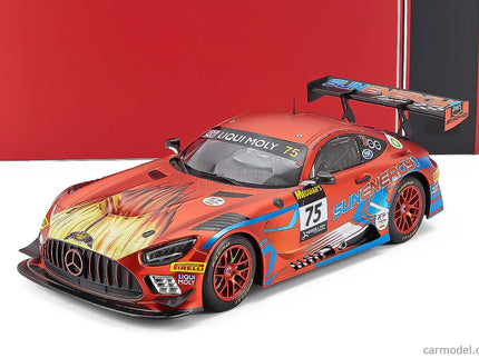 Mercedes Benz AMG GT3 Team Sun Energy 1 Racing N°75 Víťaz 12h Bathurst 2022 Luca Stolz - Jules Gounon - Kenny Habul - Martin Konrad 1:18 IXO Models matná oranžová