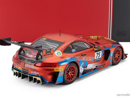Mercedes Benz AMG GT3 Team Sun Energy 1 Racing N°75 Víťaz 12h Bathurst 2022 Luca Stolz - Jules Gounon - Kenny Habul - Martin Konrad 1:18 IXO Models matná oranžová