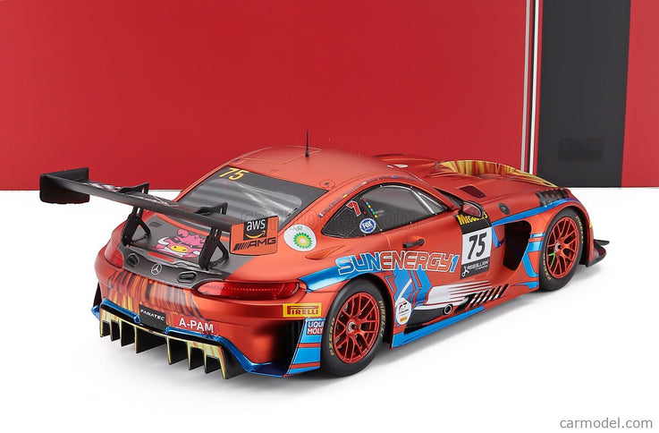 Mercedes Benz AMG GT3 Team Sun Energy 1 Racing N°75 Víťaz 12h Bathurst 2022 Luca Stolz - Jules Gounon - Kenny Habul - Martin Konrad 1:18 IXO Models matná oranžová