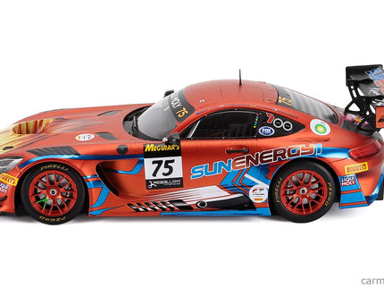Mercedes Benz AMG GT3 Team Sun Energy 1 Racing N°75 Víťaz 12h Bathurst 2022 Luca Stolz - Jules Gounon - Kenny Habul - Martin Konrad 1:18 IXO Models matná oranžová