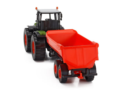 Claas Xerion 5000 Tractor With Trailer 2017 1:43 Norev zelená červená