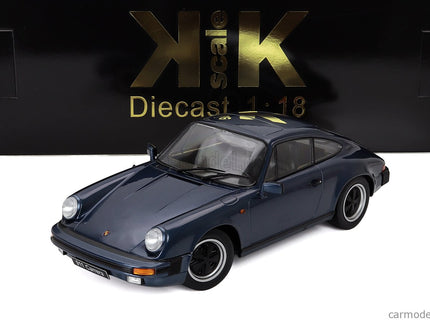 Porsche 911 Carrera Coupe 1983 1:18 KK Scale modrá