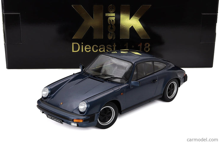 Porsche 911 Carrera Coupe 1983 1:18 KK Scale modrá