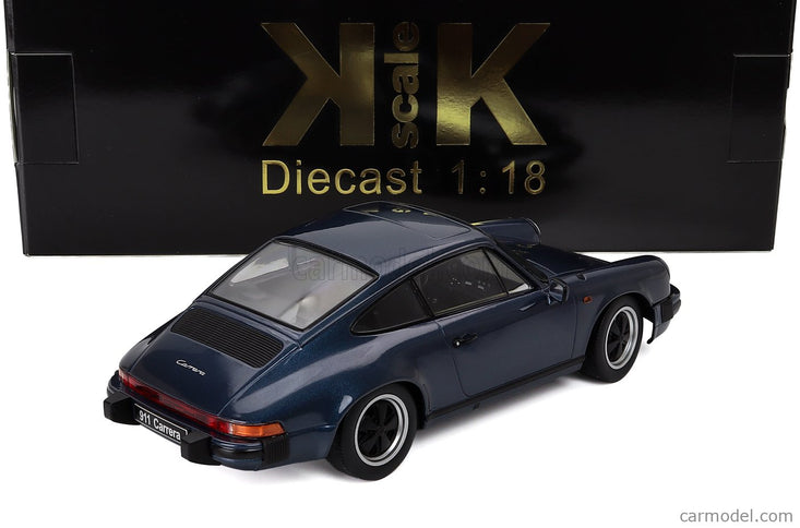 Porsche 911 Carrera Coupe 1983 1:18 KK Scale modrá