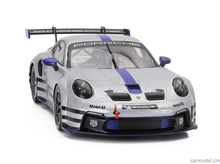 Porsche 911 992 GT3 Cup Track Experience Coupe 2023 1:18 IXO Models strieborná modrá