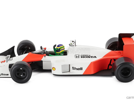 Mclaren F1 MP4/4 Honda N°12 (ayrton Senna's Car) Demo Run Interlagos Brazilian GP 2019 Bruno Senna 1:18 Werk83 biela červená
