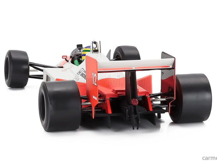 Mclaren F1 MP4/4 Honda N°12 (ayrton Senna's Car) Demo Run Interlagos Brazilian GP 2019 Bruno Senna 1:18 Werk83 biela červená