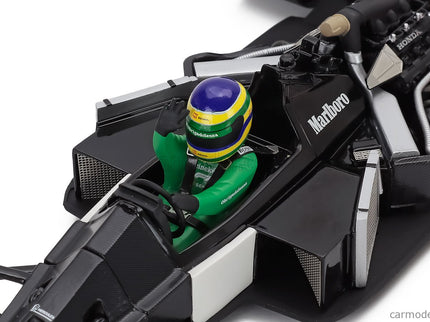 Mclaren F1 MP4/4 Honda N°12 (ayrton Senna's Car) Demo Run Interlagos Brazilian GP 2019 Bruno Senna 1:18 Werk83 biela červená