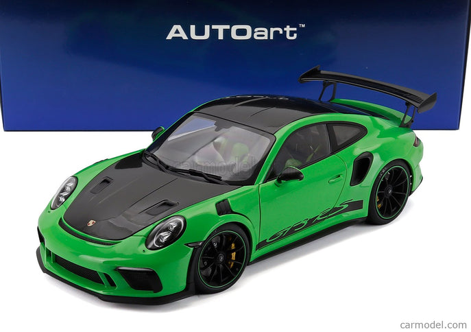 Porsche 911 991-2 GT3 RS Coupe Weissach Package 2017 1:18 AUTOart Lizard zelená