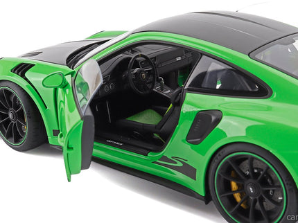 Porsche 911 991-2 GT3 RS Coupe Weissach Package 2017 1:18 AUTOart Lizard zelená