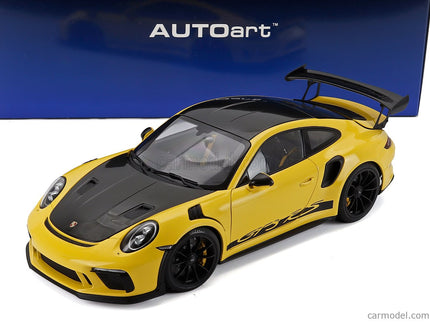 Porsche 911 991-2 GT3 RS Coupe Weissach Package 2017 1:18 AUTOart Racing žltá