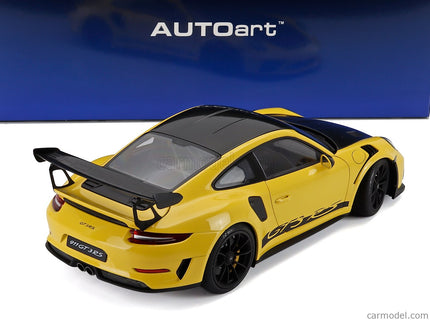 Porsche 911 991-2 GT3 RS Coupe Weissach Package 2017 1:18 AUTOart Racing žltá