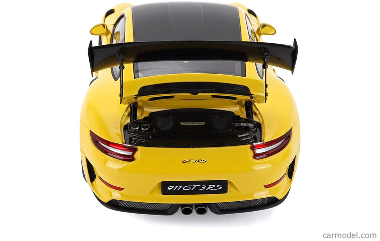 Porsche 911 991-2 GT3 RS Coupe Weissach Package 2017 1:18 AUTOart Racing žltá