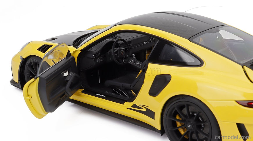 Porsche 911 991-2 GT3 RS Coupe Weissach Package 2017 1:18 AUTOart Racing žltá
