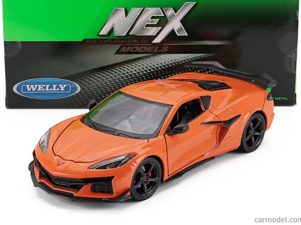 Chevrolet Corvette Z06 2023 1:24 Welly oranžová