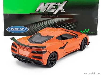 Chevrolet Corvette Z06 2023 1:24 Welly oranžová