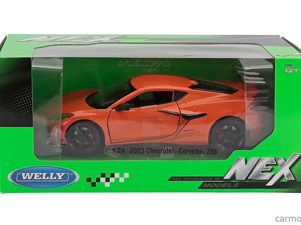Chevrolet Corvette Z06 2023 1:24 Welly oranžová