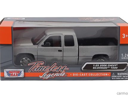 Chevrolet Silverado 1500 Pick-UP 2006 1:25 Motor Max sivá