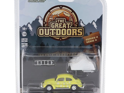 Volkswagen Beetle Maggiolino Camper Camping 1951 1:64 Greenlight žltá