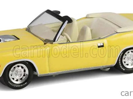 Plymouth Cuda Cabriolet Open 1970 1:64 Greenlight žltá